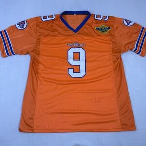 Bobby Boucher #9 The Waterboy Orange Jersey Bourbon Bowl XXXL Sewn